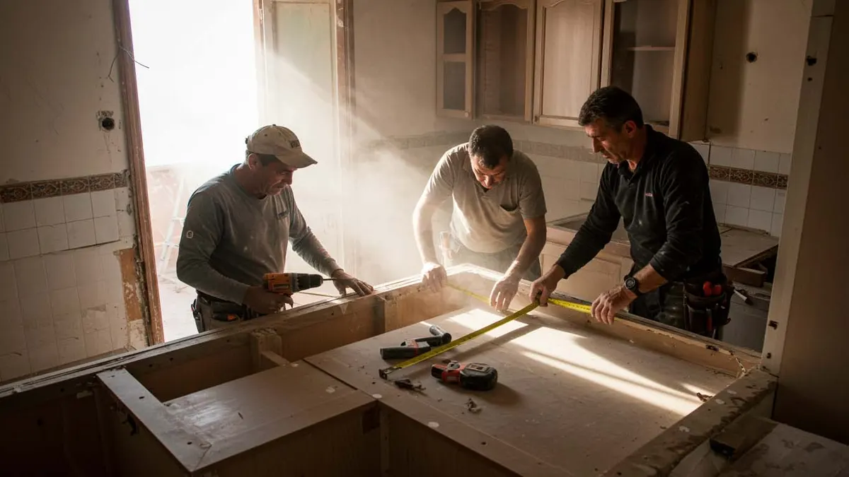 Equipo de Duran Construcciones trabajando
